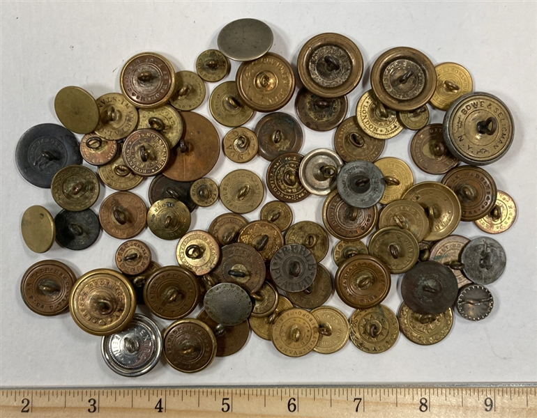 Plain Faced Metal Buttons