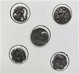 Pewter Head Buttons