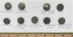 Hard White Pewter Buttons