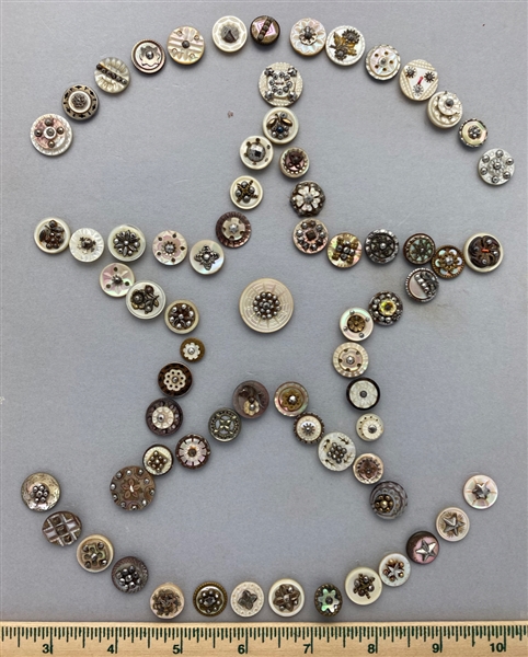 Shell with Metal Buttons