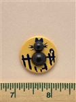 Bakelite Cat on Fence Button