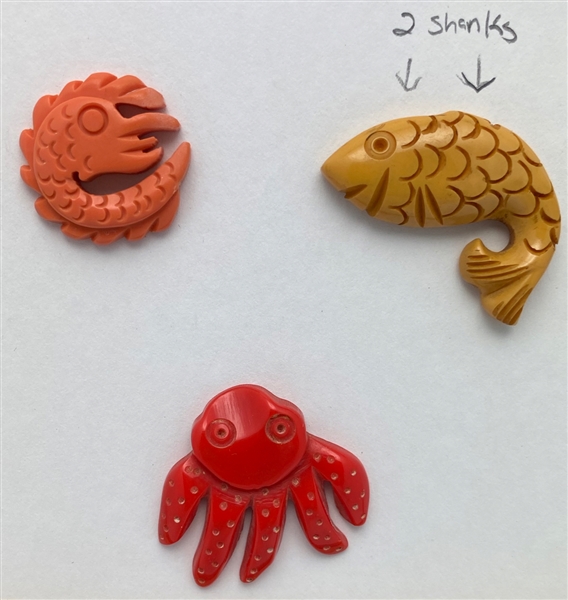 Sea Life Buttons