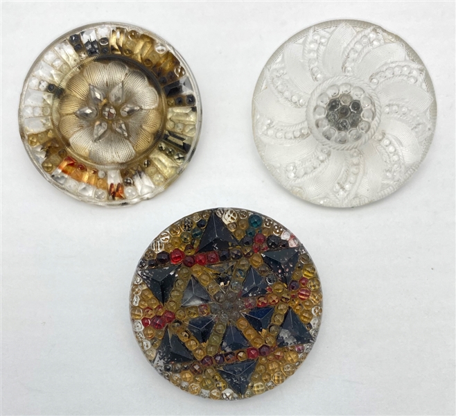 Lacy Glass Buttons