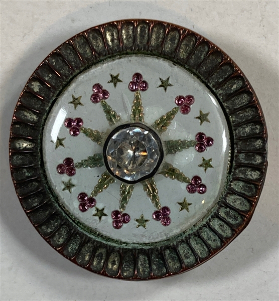 18th Century Enamel Button