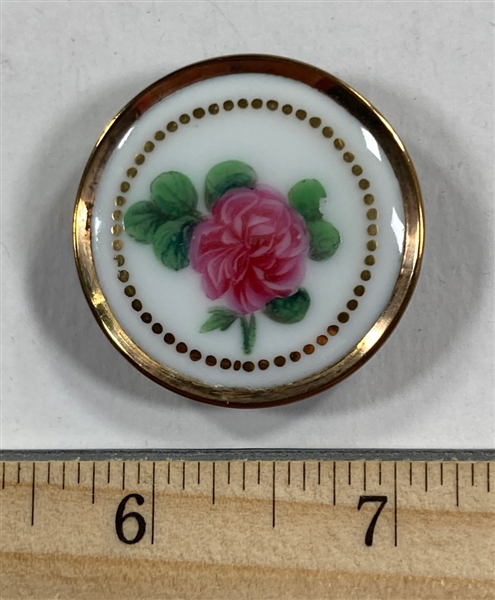 18th Century Rose Button