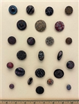 Black Glass Buttons
