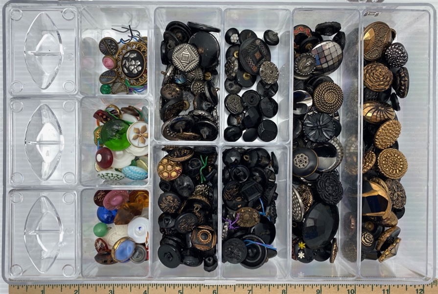 Box of Glass Buttons