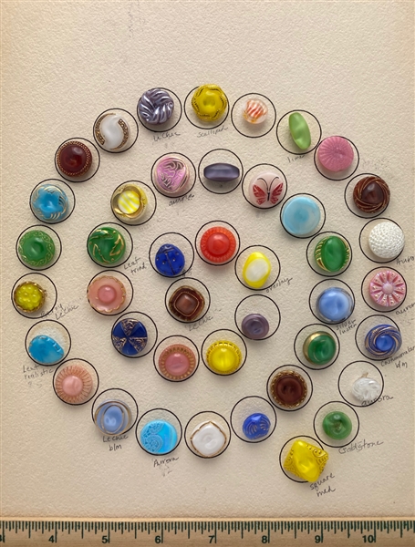 Moonglow Glass Buttons
