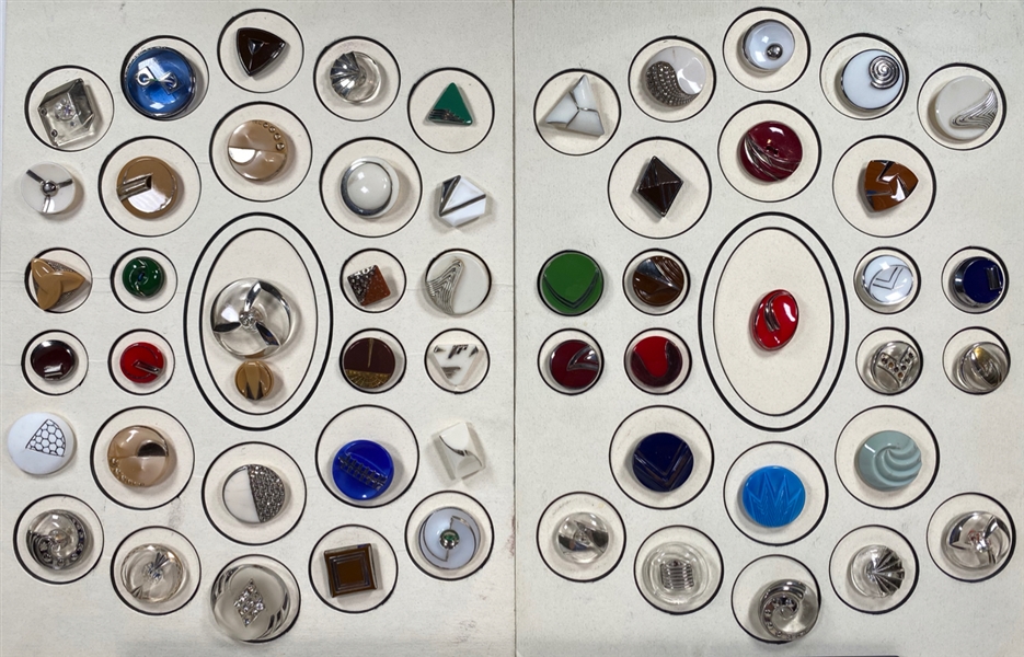 Art Deco Glass Buttons