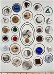 Art Deco Glass Buttons