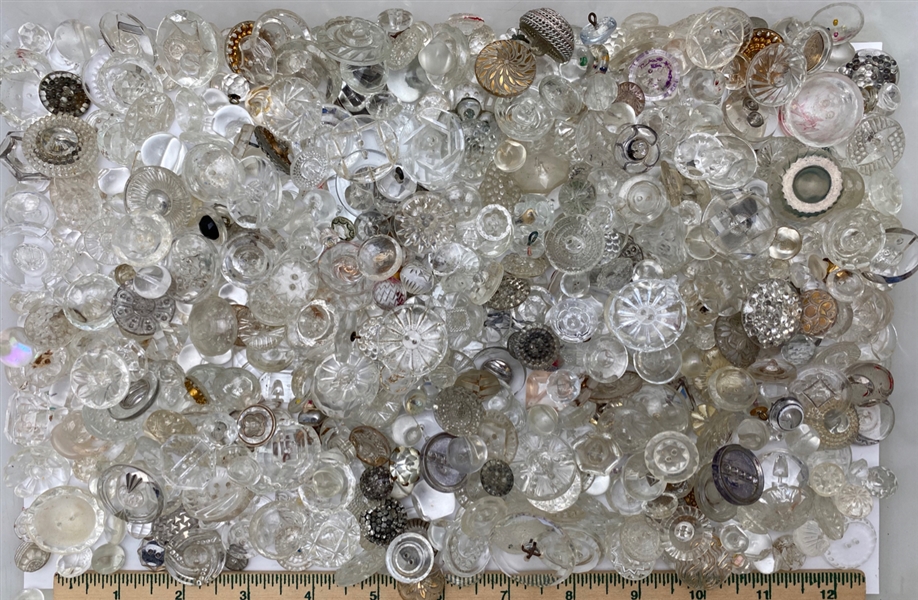 Clear Glass Buttons