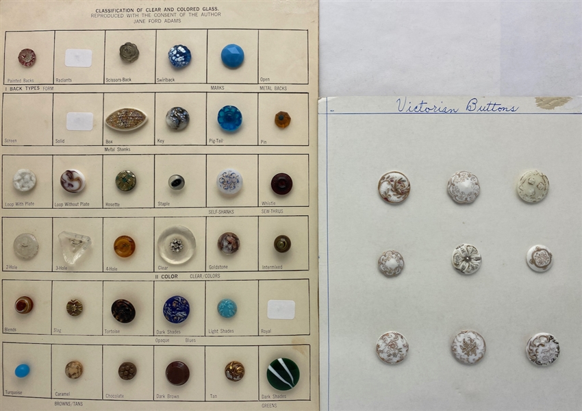 Old Glass Buttons