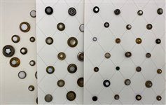 Glass in Metal Buttons