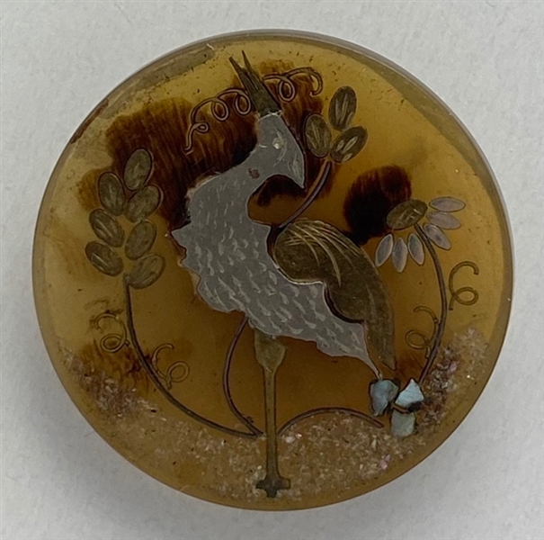 Inlaid Horn Button