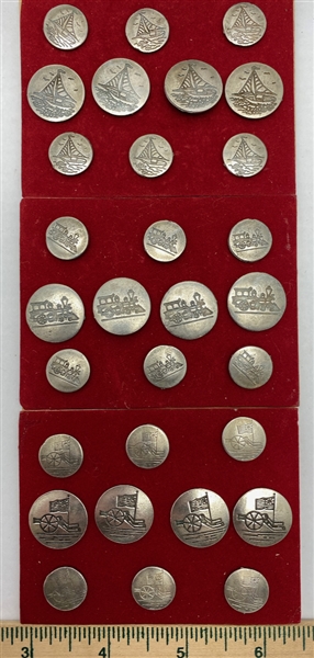 Sets of Pewter Buttons