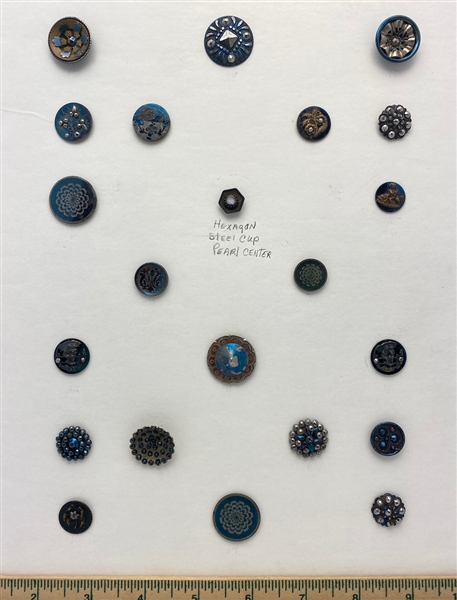 Blued Steel Buttons