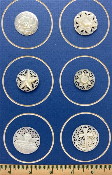 Carved Shell Buttons