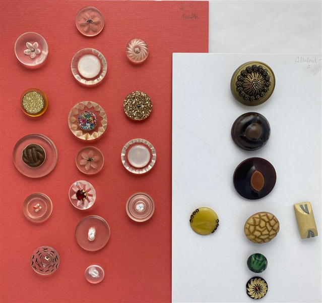 Lucite & Celluloid Buttons