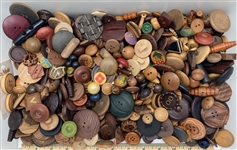 Bag of Wood Buttons