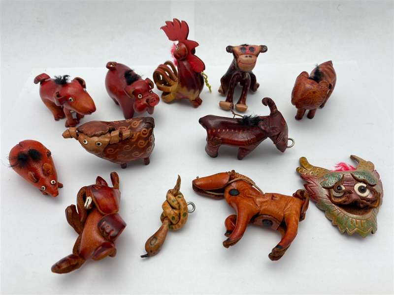 Leather Critter Buttons