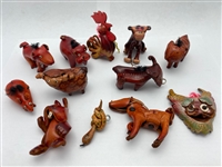 Leather Critter Buttons