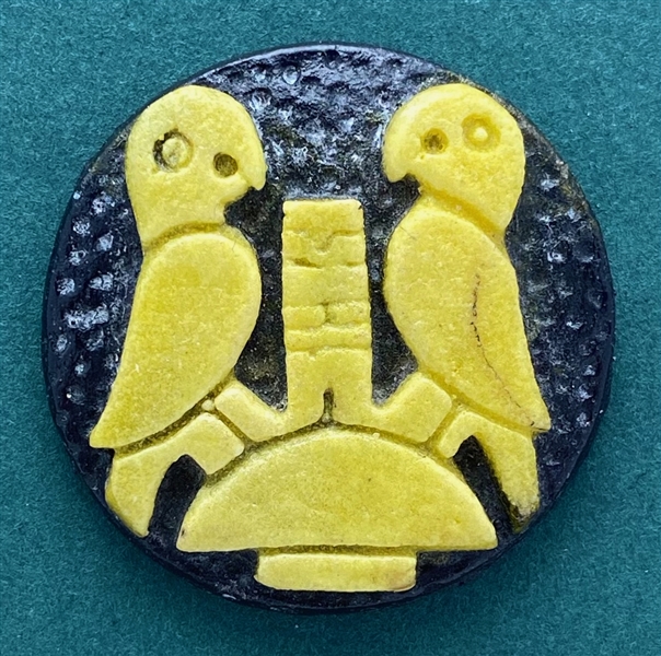 Acrylic Shot Parrots Button
