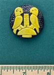 Acrylic Shot Parrots Button