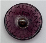 Bee on Honeycomb Button