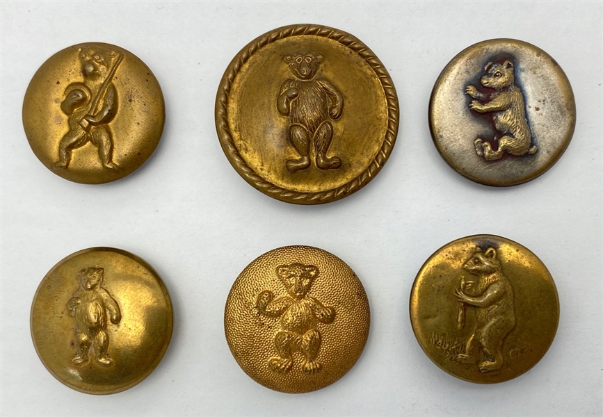 Teddy Roosevelt Bear Buttons