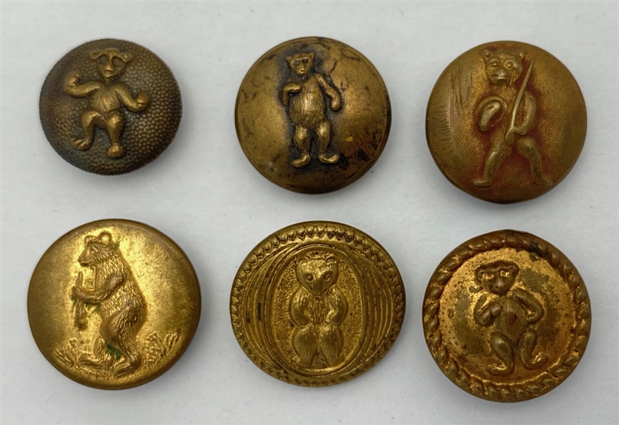 Teddy Roosevelt Bear Buttons