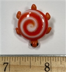 Torch Worked Turtle Button