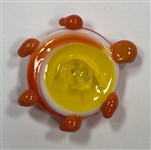 Torch Worked Turtle Button