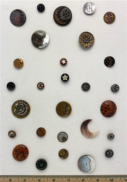 Moon & Star Buttons