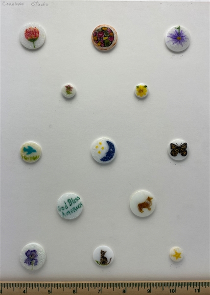 Coralene Studio Buttons