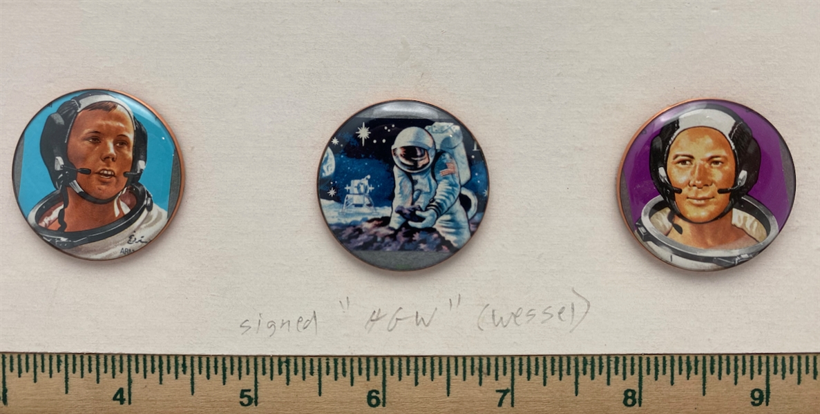 Astronaut Buttons