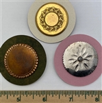 3 Early Metal Buttons