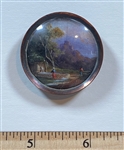 Detailed 18th Century Scene Button