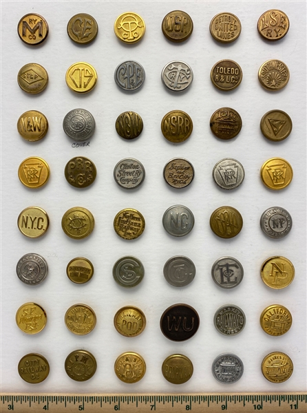 Rail Transportation Uniform Buttons