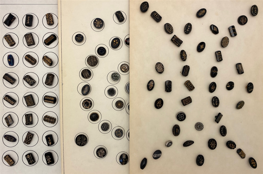 Black Glass Buttons