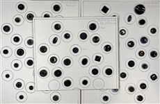 Black Glass Buttons