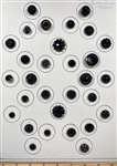Black Glass Buttons