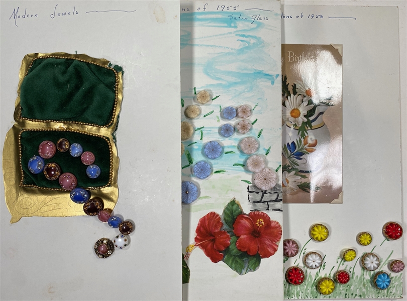 Glass Flower Buttons
