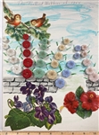 Glass Flower Buttons
