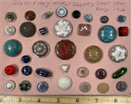Old Glass Buttons