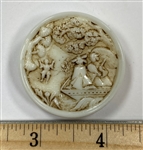 Large Glass Asian Scene