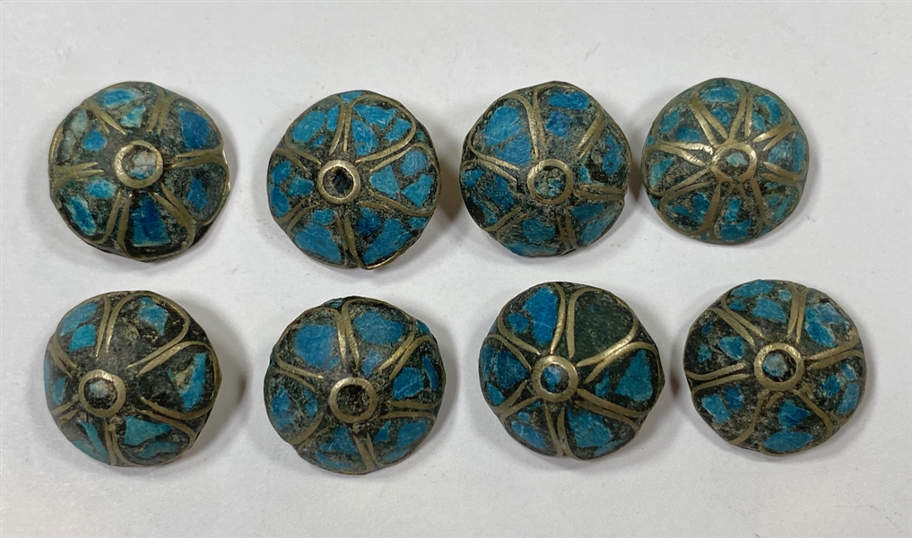 Inset Turquoise Buttons