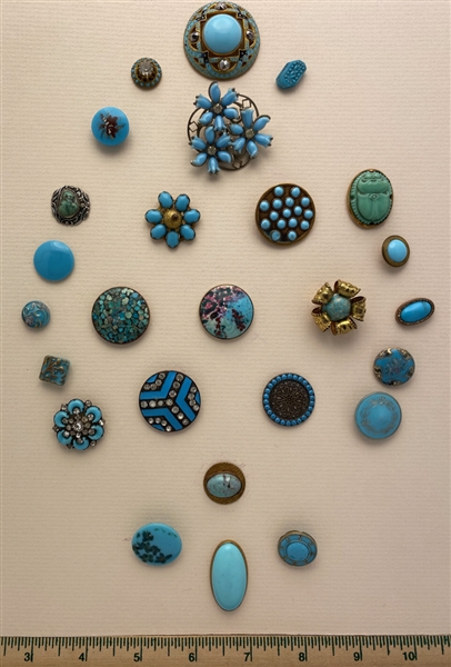 Turquoise Colored Buttons