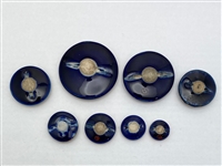 Cobalt Satsuma Buttons