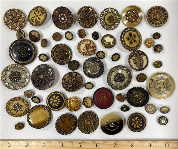 Victorian Celluloid Buttons