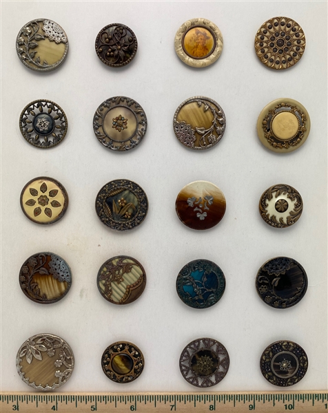 Victorian Celluloid Buttons